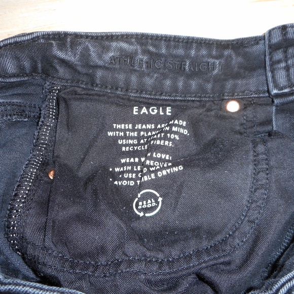 American Eagle Athletic Straight Jeans Black 28x30 Men’s - Picture 5 of 6